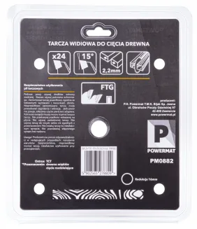 Tarcza widiowa do drewna 185x20 24z TDD-185x20x24Z - 5