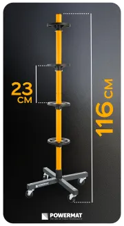 MOBILNY STOJAK NA KOŁA OPONY FELGI 4SZT PM-MSNK-235T - 8