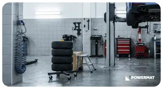 MOBILNY STOJAK NA KOŁA OPONY FELGI 4SZT PM-MSNK-235T - 9