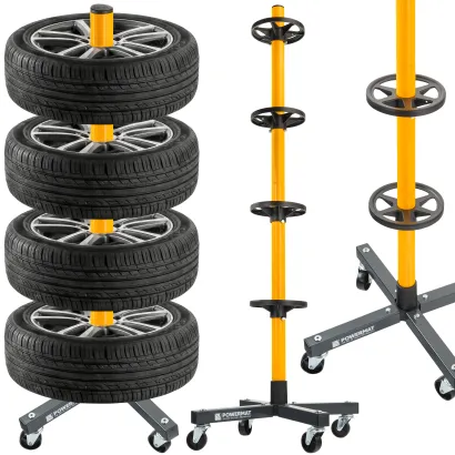MOBILNY STOJAK NA KOŁA OPONY FELGI 4SZT PM-MSNK-235T