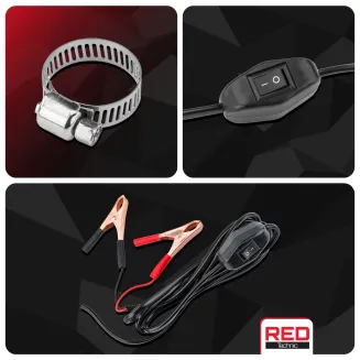 POMPKA POMPA DO SPUSZCZANIA PALIWA OLEJU WODY ROPY ELEKTRYCZNA 12V 40L/MIN RTPDO0144 - 10