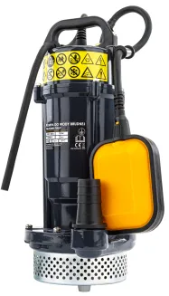 POMPA DO WODY CZYSTEJ BRUDNEJ Z PŁYWAKIEM ZATAPIALNA MOCNA 750W 6000 l/h 1