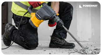 ZESTAW DŁUT SDS+ 5 SZT. PŁASKIE 250MM DŁUTO DO BETONU DŁUTA DO BRUZDOWANIA (ZESTAW 5el.) PM-ZD-5T - 6