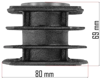 CYLINDER SPRĘŻARKI DO KOMPRESORA OLEJOWEGO OBUDOWA TŁOKA 47mm PM-KO-50T-CY - 2