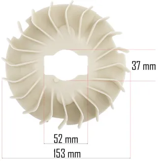 WENTYLATOR DO KOSIARKI SPALINOWEJ UCHWYT NOŻA WIRNIK MOCOWANIE 149mm PM-KSS-6S-WEN - 5