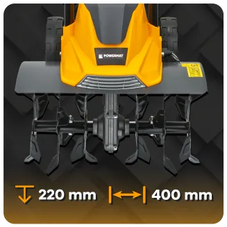 GLEBOGRYZARKA ELEKTRYCZNA KULTYWATOR DO ZIEMI 1900W 400MM GŁĘBOKOŚĆ 220MM PM-GGE-1900M - 16