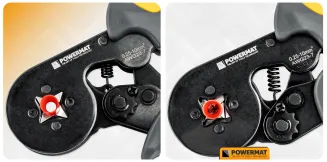 ZACISKARKA PRASKA DO KONEKTORÓW ZAKOŃCZEŃ KABLI TULEJKI 0,25-10MM2 PM-ZDTK-175T - 5