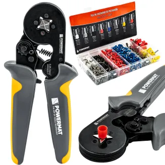 ZACISKARKA PRASKA DO KONEKTORÓW ZAKOŃCZEŃ KABLI TULEJKI 0,25-10MM2 PM-ZDTK-175T - 13