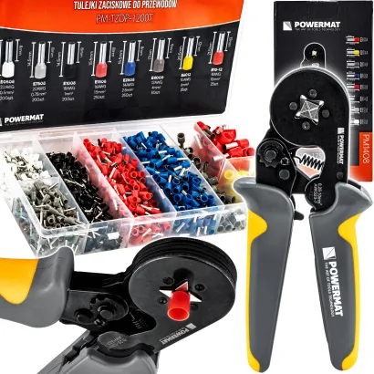 ZACISKARKA PRASKA DO KONEKTORÓW ZAKOŃCZEŃ KABLI TULEJKI 0,25-10MM2 PM-ZDTK-175T