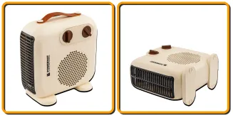 GRZEJNIK TERMOWENTYLATOR ELEKTRYCZNY FARELKA PIONOWY POZIOMY TERMOSTAT 2 kW 230V PM-TWE-2000D - 16