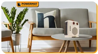 GRZEJNIK TERMOWENTYLATOR ELEKTRYCZNY FARELKA PIONOWY POZIOMY TERMOSTAT 2 kW 230V PM-TWE-2000D - 17