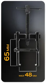 ŚCIĄGACZ DWURAMIENNY UNIWERSALNY DO WYCIERACZEK / ŁOŻYSK 38-65mm PM-SRW-65T - 7