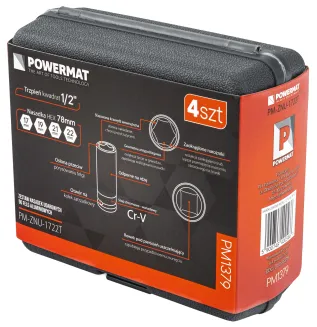 ZESTAW NASADEK UDAROWYCH DO FELG ALUMINIOWYCH 17/19/21/22 MM KOLOROWE 4 SZT  PM-ZNU-1722T - 17