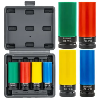 ZESTAW NASADEK UDAROWYCH DO FELG ALUMINIOWYCH 17/19/21/22 MM KOLOROWE 4 SZT  PM-ZNU-1722T - 8