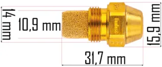 DYSZA PALIWA DO NAGRZEWNICY OLEJOWEJ SPALINOWEJ WTRYSK DANFOSS BLC 20 58mm PM-NAG-65MK-DNP - 6