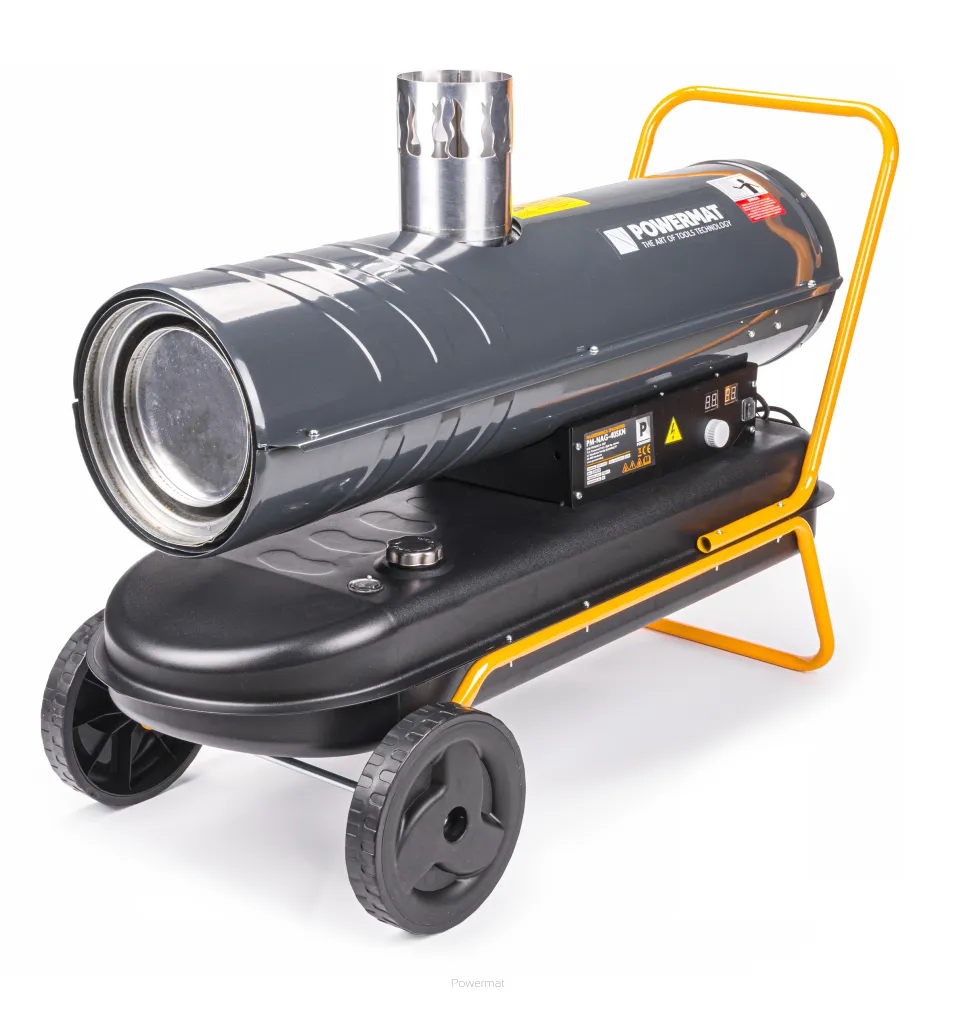 NAGRZEWNICA SPALINOWA 40KW Z KOMINEM + TERMOSTAT LCD PM-NAG-40SKN