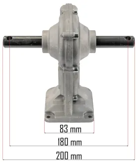 PRZEKŁADNIA NAPĘDU DO GLEBOGRYZARKI POWERMAT GŁOWICA 6 FREZÓW 28mm PM-GGE-1700M-PR - 2