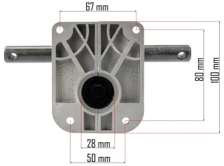 PRZEKŁADNIA NAPĘDU DO GLEBOGRYZARKI POWERMAT GŁOWICA 6 FREZÓW 28mm PM-GGE-1700M-PR - 3