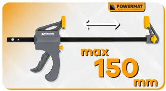 ŚCISK STOLARSKI ZACISK DŹWIGNIOWY 150x35 MM SZYBKOZACISKOWY AUTOMATYCZNY PM-SSD-M6T - 4