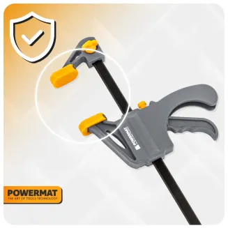 ŚCISK STOLARSKI ZACISK DŹWIGNIOWY 150x35 MM SZYBKOZACISKOWY AUTOMATYCZNY PM-SSD-M6T - 5