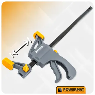 ŚCISK STOLARSKI ZACISK DŹWIGNIOWY 150x35 MM SZYBKOZACISKOWY AUTOMATYCZNY PM-SSD-M6T - 6