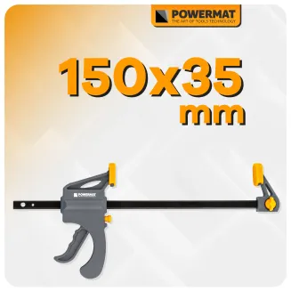 ŚCISK STOLARSKI ZACISK DŹWIGNIOWY 150x35 MM SZYBKOZACISKOWY AUTOMATYCZNY PM-SSD-M6T - 8