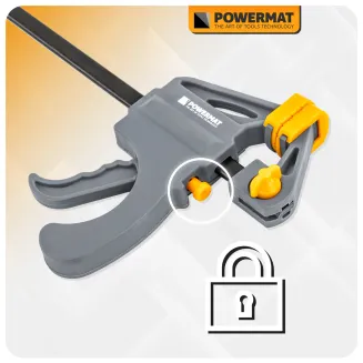 ŚCISK STOLARSKI ZACISK DŹWIGNIOWY 150x35 MM SZYBKOZACISKOWY AUTOMATYCZNY PM-SSD-M6T - 9