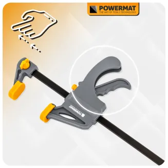 ŚCISK STOLARSKI ZACISK DŹWIGNIOWY 150x35 MM SZYBKOZACISKOWY AUTOMATYCZNY PM-SSD-M6T - 10