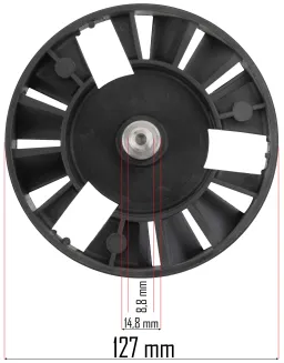 KOŁO PASOWE (DUŻE) DO KOSIARKI ELEKTRYCZNEJ RTKSE0027-KP1 - 6