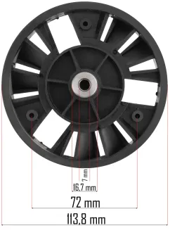 KOŁO PASOWE (DUŻE) DO KOSIARKI ELEKTRYCZNEJ RTKSE0027-KP1 - 7