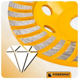 TARCZA GARNKOWA DIAMENTOWA DO SZLIFOWANIA BETONU KAMIENIA SEGMENTOWA 125MM PM-DTG-1252T - 14