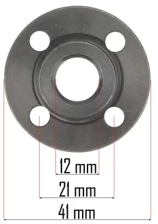 NAKRĘTKA + PODKŁADKA DO SZLIFIERKI KĄTOWEJ RTSZK0013-NAP - 2