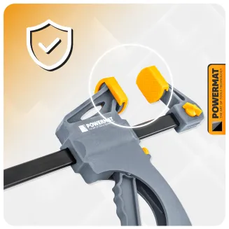 ŚCISK STOLARSKI ZACISK DŹWIGNIOWY 150x60 MM SZYBKOZACISKOWY AUTOMATYCZNY PM-SSD-6T - 9