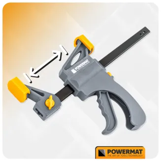 ŚCISK STOLARSKI ZACISK DŹWIGNIOWY 150x60 MM SZYBKOZACISKOWY AUTOMATYCZNY PM-SSD-6T - 4