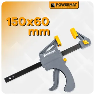 ŚCISK STOLARSKI ZACISK DŹWIGNIOWY 150x60 MM SZYBKOZACISKOWY AUTOMATYCZNY PM-SSD-6T - 6