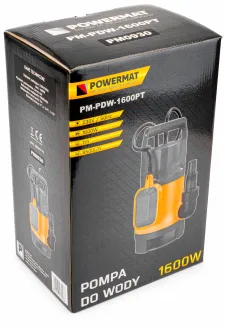 Pompa zatapialna z pływakiem do wody brudnej czystej szamba 1600W PM-PDW-1600PT - 3