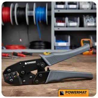 ZACISKARKA PRASKA SZCZYPCE DO KONEKTORÓW TULEJEK KOŃCÓWEK ZAKOŃCZEŃ KABLI PM-ZDK-1T - 9