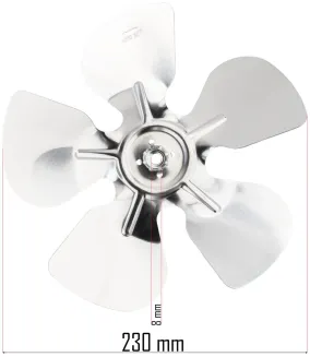 WENTYLATOR DO NAGRZEWNICY SPALINOWEJ WIRNIK ŚMIGŁO UNIWERSALNE 32° 230mm PM-NAG-40SKN-WEN - 6
