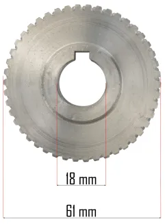 ZĘBATKA DO GLEBOGRYZARKI PRZEKŁADNIA TRYB TRYBIK KOŁO ZĘBATE 61mm PM-GGE-1900M-ZA - 5
