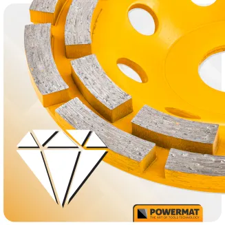 TARCZA GARNKOWA DIAMENTOWA DO SZLIFOWANIA BETONU KAMIENIA SEGMENTOWA 125MM PM-DTG-1253T - 13