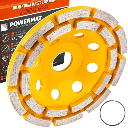 TARCZA GARNKOWA DIAMENTOWA DO SZLIFOWANIA BETONU KAMIENIA SEGMENTOWA 125MM PM-DTG-1253T