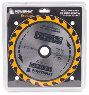 Tarcza widiowa do drewna 255x30 24z TDD-255x30x24Z - 3
