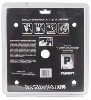 Tarcza widiowa do drewna 255x30 24z TDD-255x30x24Z - 4