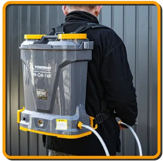 OPRYSKIWACZ AKUMULATOROWY LITOWO JONOWY ELEKTRYCZNY 16L PLECAKOWY 4 DYSZE PM-OA-16K - 9