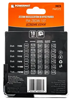 ZESTAW NOŻYKÓW BRZESZCZOTÓW DO WYRZYNARKI 10 SZTUK DREWNO SKLEJKA TWORZYWO PM-ZBDW-10T - 3