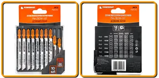 ZESTAW NOŻYKÓW BRZESZCZOTÓW DO WYRZYNARKI 10 SZTUK DREWNO SKLEJKA TWORZYWO PM-ZBDW-10T - 11