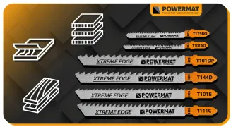 ZESTAW NOŻYKÓW BRZESZCZOTÓW DO WYRZYNARKI 10 SZTUK DREWNO SKLEJKA TWORZYWO PM-ZBDW-10T - 12