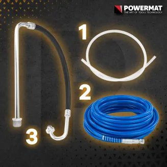 AGREGAT MALARSKI HYDRODYNAMICZNY 1300W WĄŻ 15M 4X DYSZA 230 BAR 3 L/MIN PM-PDM-1300M PRO - 4