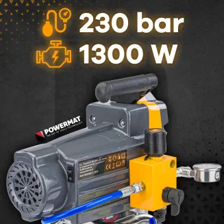 AGREGAT MALARSKI HYDRODYNAMICZNY 1300W WĄŻ 15M 4X DYSZA 230 BAR 3 L/MIN PM-PDM-1300M PRO - 6