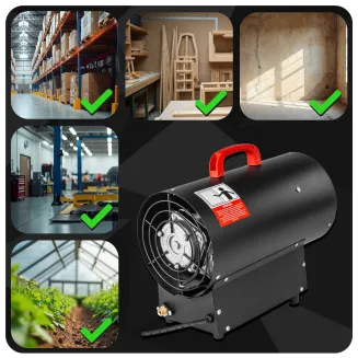 NAGRZEWNICA GAZOWA 25KW 230V TERMOSTAT LCD REDUKTOR+WĄŻ RTNGG0120 - 4